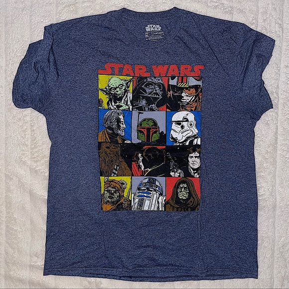 Star Wars Tee size XL VGUC Blue